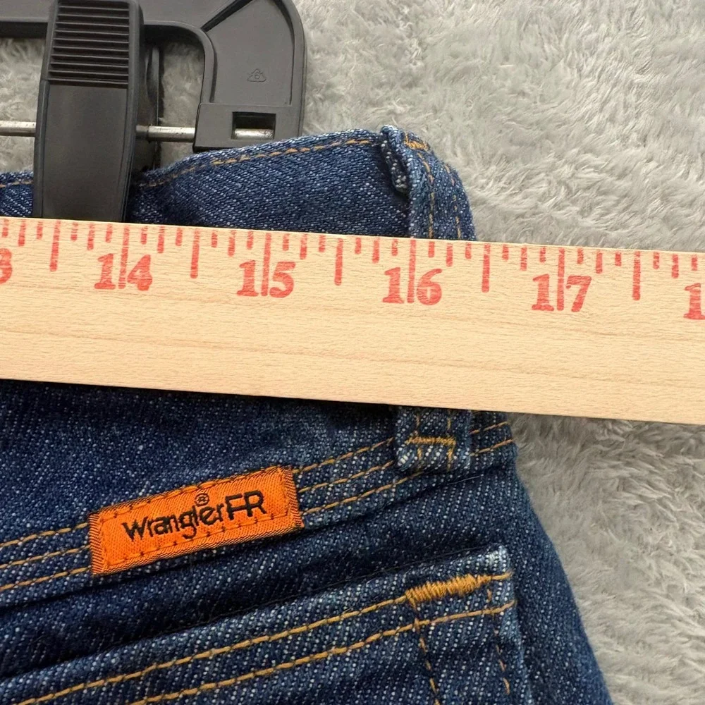 Wrangler Riggs Workwear FR Flame Resistant Jeans Blue Straight Leg 34x34 FR3W050